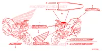 AUTOCOLLANTS pour Honda NC 750 S ABS WHITE de 2015