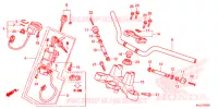 GUIDON   TE DE FOURCHE pour Honda NC 750 S ABS WHITE de 2015