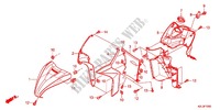 CARENAGE AVANT   PROTEGE JAMBES pour Honda VISION 110 de 2012
