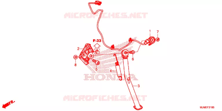 BEQUILLE Honda MOTO 800 CROSSRUNNER 2016  VFR800XF