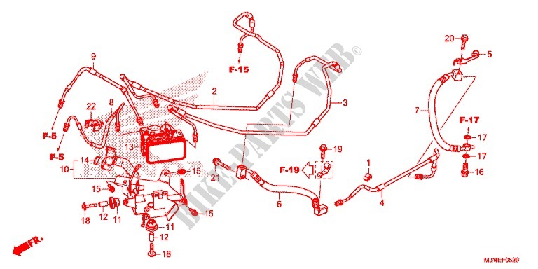 MODULATEUR ABS pour Honda CROSSRUNNER 800 de 2015