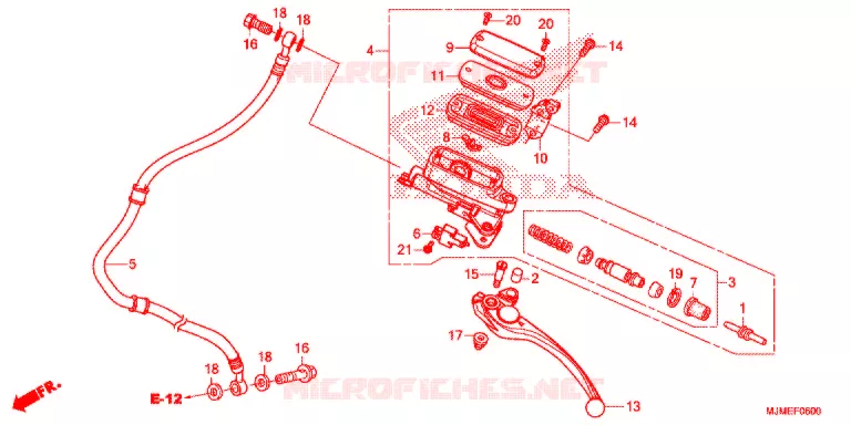MAITRE-CYLINDRE Honda MOTO 800 CROSSRUNNER 2015  VFR800XF