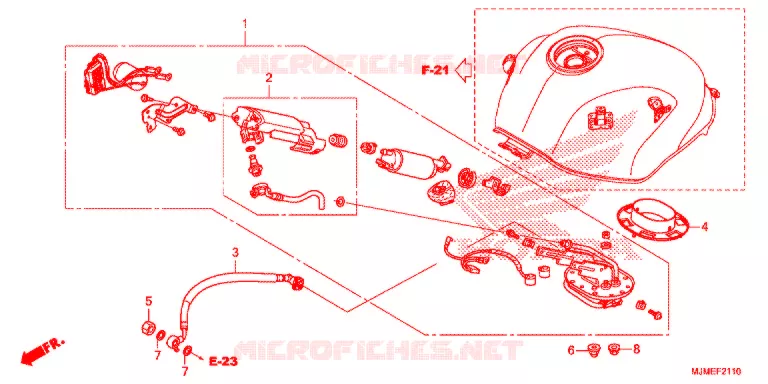 POMPE A ESSENCE Honda MOTO 800 CROSSRUNNER 2015  VFR800XF
