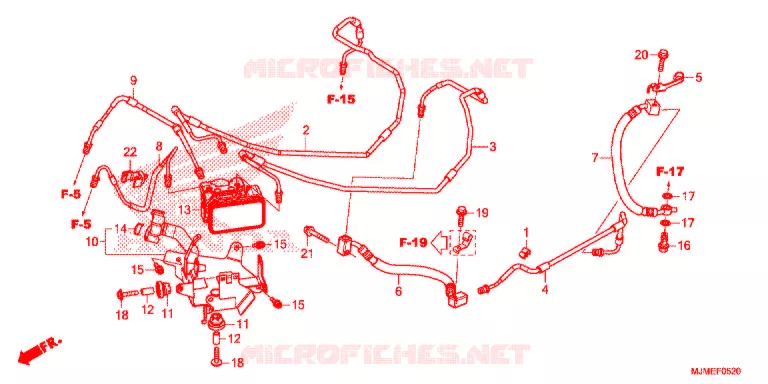 MODULATEUR ABS Honda MOTO 800 CROSSRUNNER 2015  VFR800XF
