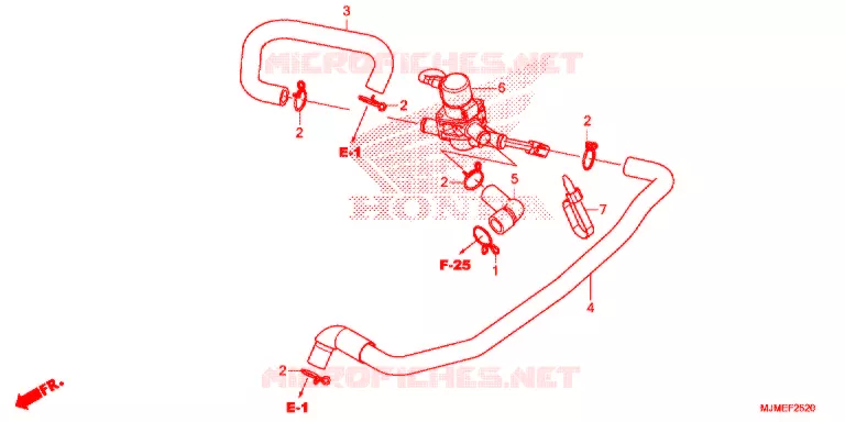 VALVE DE COMMANDE D'INJECTION D'AIR Honda MOTO 800 CROSSRUNNER 2016  VFR800XF