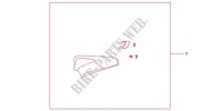 PILLION*PDBG/PBK* pour Honda CB 1000 R de 2010