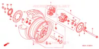 ROUE ARRIERE pour Honda CB 1300 de 2005
