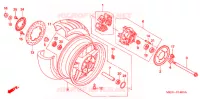 ROUE ARRIERE pour Honda CB 1300 de 2006