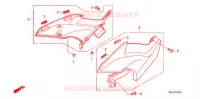 COUVERCLES LATERAUX pour Honda CBF 1000 F ABS 98HP de 2011