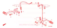 PEDALE pour Honda CBF 1000 F ABS 98HP de 2011
