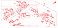 ETRIER DE FREIN ARRIERE pour Honda CBF 1000 F ABS de 2011