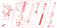 FOURCHE pour Honda CBF 1000 F ABS de 2011