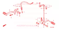 PEDALE pour Honda CBF 1000 F ABS de 2011