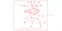 PLATINE DE TOP CASE pour Honda CBF 1000 F ABS de 2011