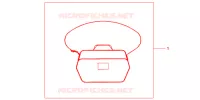 SAC INTERIEUR DE TOP CASE pour Honda CBF 1000 F ABS de 2011