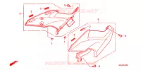 COUVERCLES LATERAUX pour Honda CBF 1000 F ABS de 2011
