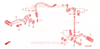PEDALE pour Honda CBF 1000 F ABS de 2011