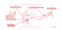 AUTOCOLLANTS pour Honda CBF 1000 F ABS de 2011