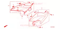 COUVERCLES LATERAUX pour Honda CBF 1000 F ABS de 2011