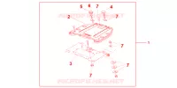 PLATINE DE TOP CASE pour Honda CBF 1000 F ABS de 2011