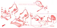 CLIGNOTANT pour Honda CBF 1000 F ABS de 2011