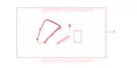 PARE BRISE pour Honda CBR 600 RR de 2008