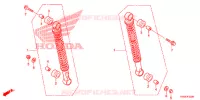 AMORTISSEUR ARRIERE pour Honda WAVE 110 disque frein avant de 2012