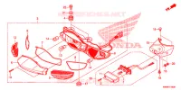 FEUX ARRIERE pour Honda WAVE 110 disque frein avant de 2012