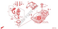 RESERVOIR A CARBURANT pour Honda WAVE 110 disque frein avant de 2012