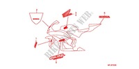 AUTOCOLLANTS (9) pour Honda CBR 600 RR de 2010