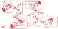 CLIGNOTANT (3) pour Honda CBR 600 RR WHITE de 2010