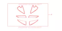 KIT DECO RACING pour Honda CBR 600 RR WHITE de 2010