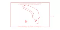 PROTECTION D'ECHAPPEMENT CARBONE pour Honda CBR 600 RR WHITE de 2010