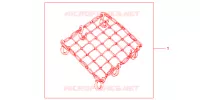FILET BAGAGES NOIR pour Honda PAN EUROPEAN 1300 ABS de 2009