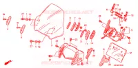 PARE BRISE pour Honda PAN EUROPEAN 1300 ABS de 2009