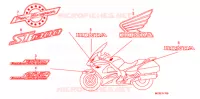 AUTOCOLLANTS pour Honda PAN EUROPEAN 1300 ABS de 2011