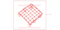 FILET BAGAGES NOIR pour Honda PAN EUROPEAN 1300 ABS de 2011