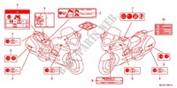 ETIQUETTE DE PRECAUTIONS (2) pour Honda PAN EUROPEAN 1300 ABS de 2011
