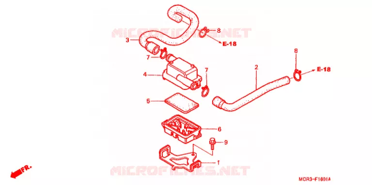 FILTRE A AIR SECONDAIRE Honda MOTO 750 VT 2002  VT750DC2