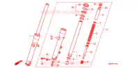 FOURCHE pour Honda VT 750 S de 2011