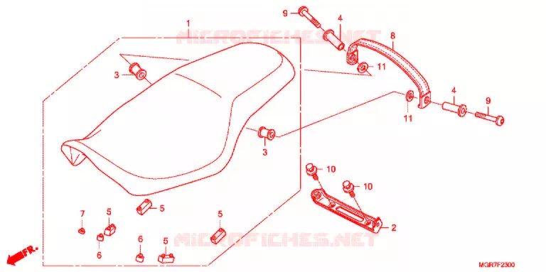 SELLE Honda MOTO 750 VT 2011  VT750SB