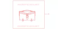SACOCHE CUIR (STUDDED) pour Honda VT 750 S de 2011