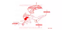 AUTOCOLLANTS pour Honda TRANSALP 700 de 2010