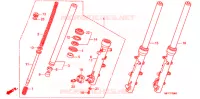 FOURCHE pour Honda TRANSALP 700 de 2010