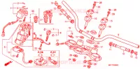 GUIDON   TE DE FOURCHE pour Honda TRANSALP 700 de 2010