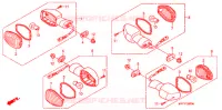 CLIGNOTANT pour Honda TRANSALP 700 de 2010