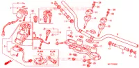 GUIDON   TE DE FOURCHE pour Honda TRANSALP 700 de 2010
