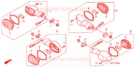 CLIGNOTANT pour Honda TRANSALP 700 ABS de 2010