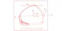 TOP CASE 45L (ON/OFF) pour Honda TRANSALP 700 ABS de 2010