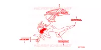 AUTOCOLLANTS pour Honda TRANSALP 700 ABS de 2010